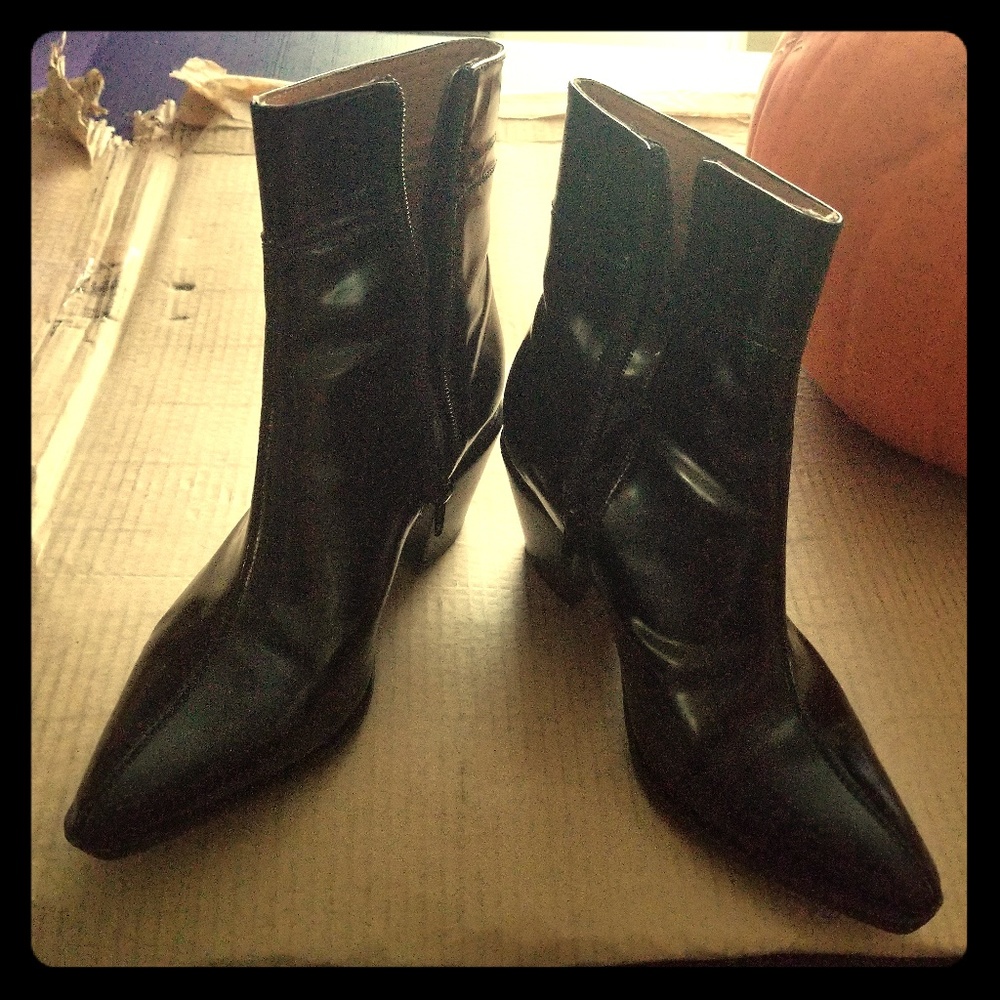 Patent Ankle Boots